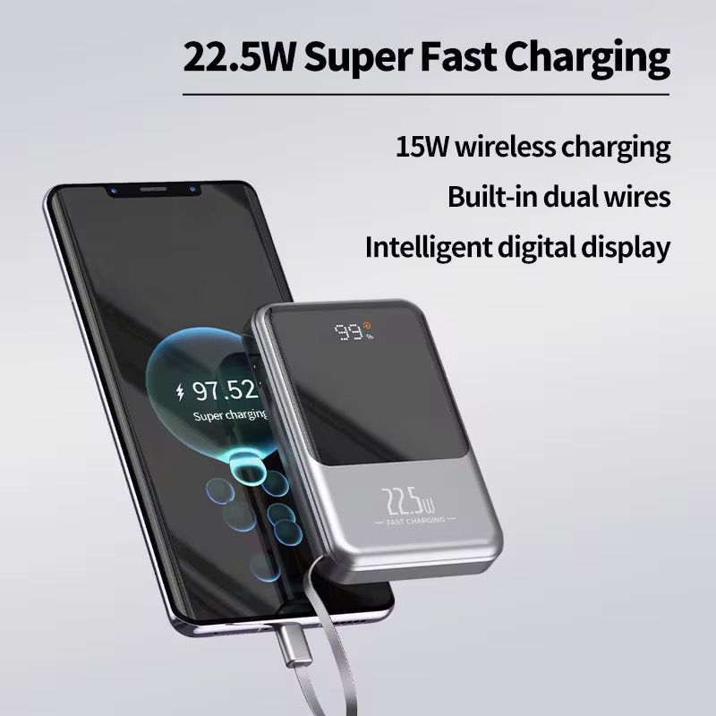 20000mAh Magsafe batterie externe magnétique sans fil 66W charge Super rapide Powerbank