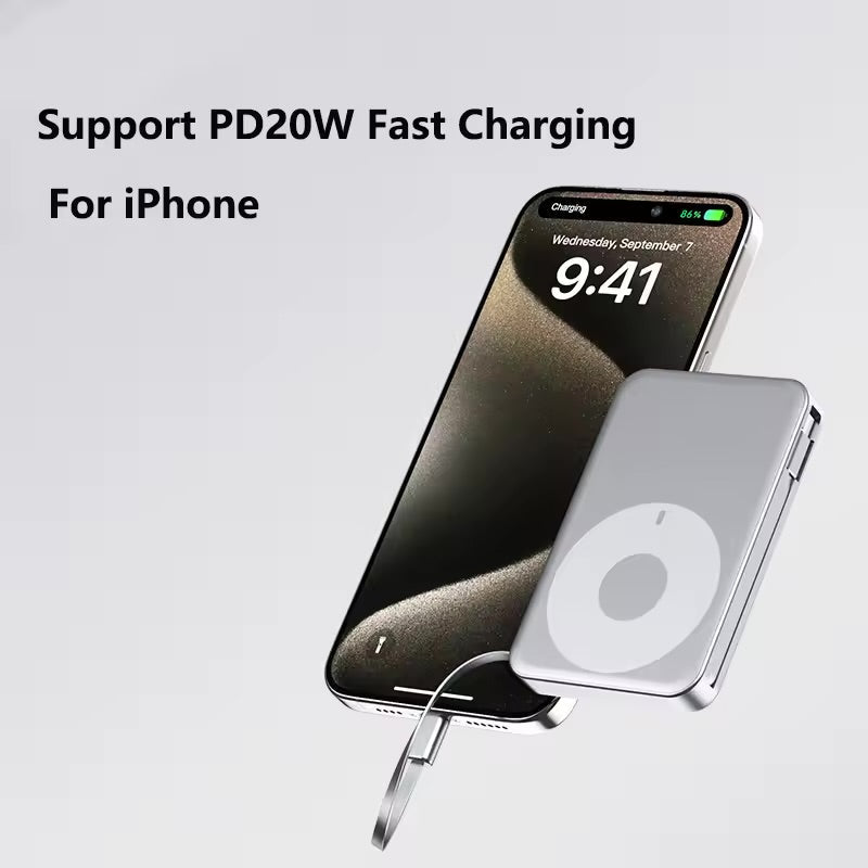 20000mAh Magsafe batterie externe magnétique sans fil 66W charge Super rapide Powerbank